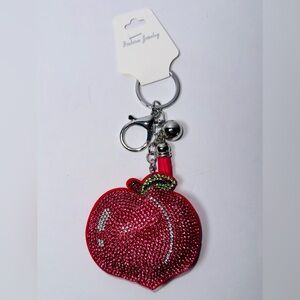 NWT Peach keychain/purse charm